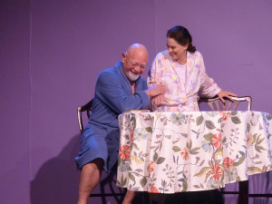 Meyer (L- Jeff Murray) and Clara (R- Annette Mooney Wasno) in Under the Poplar Trees