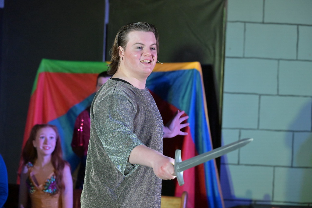 Kaleb Bauerlein as Pippin in Pippin at Small Town Stars Theatre Company 📷 Mort Shuman