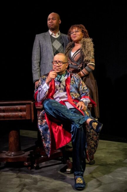 Elgin Martin, Eli EL (seated), Amberrain Andrews in Testosterone 📷 Teresa Castracane