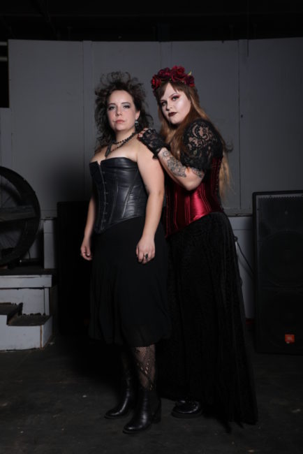 Caitlin Weaver (left) as Emma Borden and Parker Bailey Steven (right) as Lizzie Borden. Photo: Shealyn Jae Photography