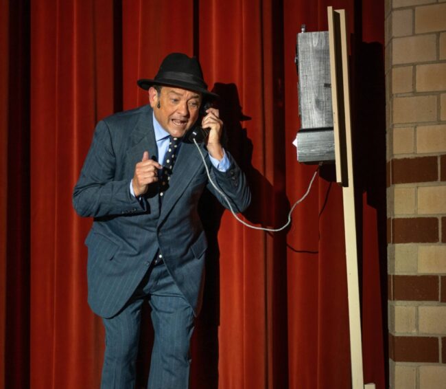 Todd Hochkeppel as Nathan Detroit in Guys & Dolls at HCST 📸 Neil Rubino