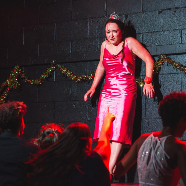 Natalie Giovan as Carrie in Carrie The Musical at Street Lamp Community Theatre 📷 Matthew Peterson