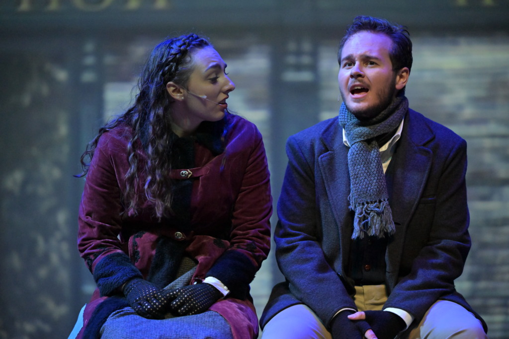 Dani Rizzo (left) as Anya and Ethan Brown (right) as Dmitri in Anastasia at September Song Musical Theatre 📷 Mort Shuman