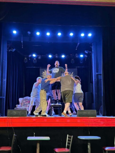 The Producers in rehearsal at The State Theatre of Havre de Grace 