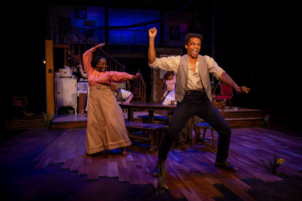 Zipporah Brown Gladden (left) as Mattie Campbell and Miley Folley (right) as Jeremy Furlow in Joe Turner's Come and Gone at Chesapeake Shakespeare Company 📷 Kiirstn Pagan Photography