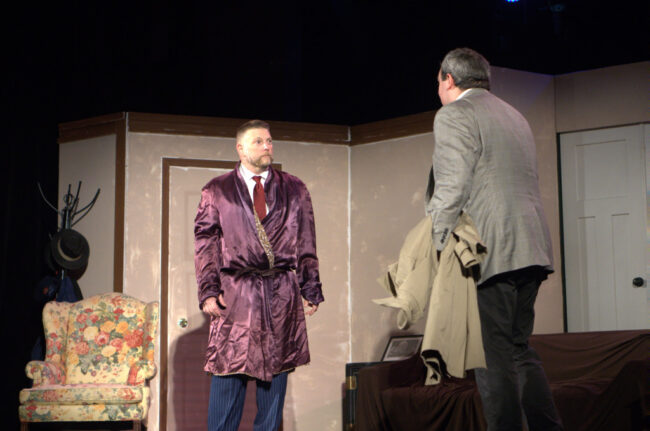 Brian Ruff (left) as Max Bialystock and Daniel Michel (right) in The Producers 📷 Austin Barnes Photography