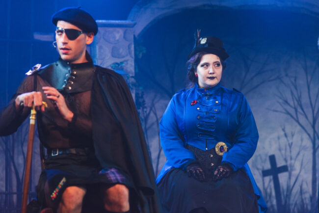 Adam Goldsmith (left) as General Glossop and Heather Bounds (right) as Lady Beaconsfield in Jekyll & Hyde at The Havre de Grace Opera House 📷 Matthew Peterson