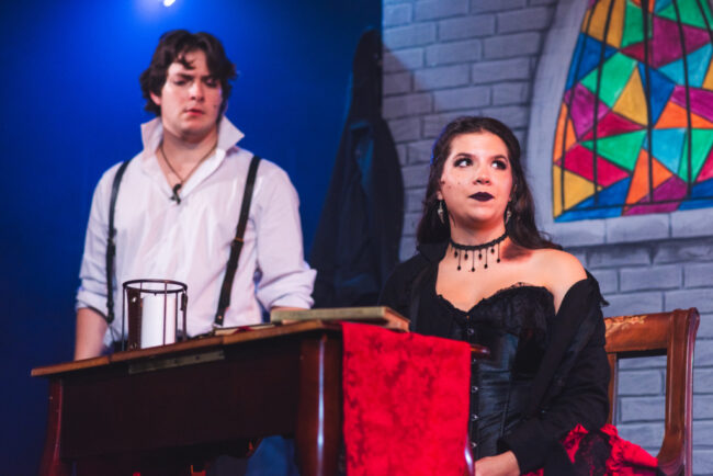 John Murphy(left) as Jekyll with Molly McVicker (right) as Lucy in Jekyll & Hyde at The Havre de Grace Opera House 📷 Matthew Peterson