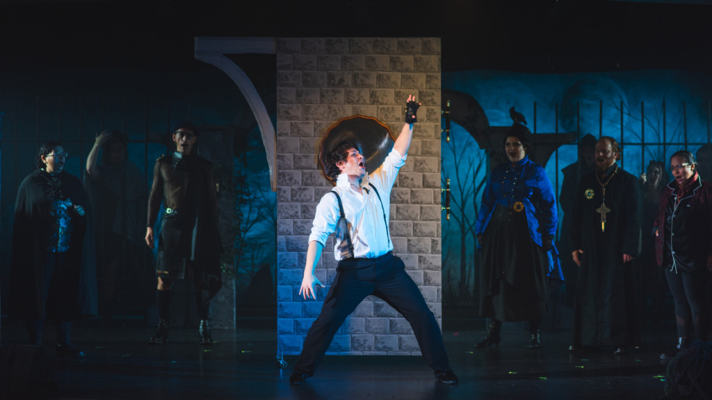 John Murphy (center) as Doctor Jekyll in Jekyll & Hyde at The Havre de Grace Opera House 📷 Matthew Peterson