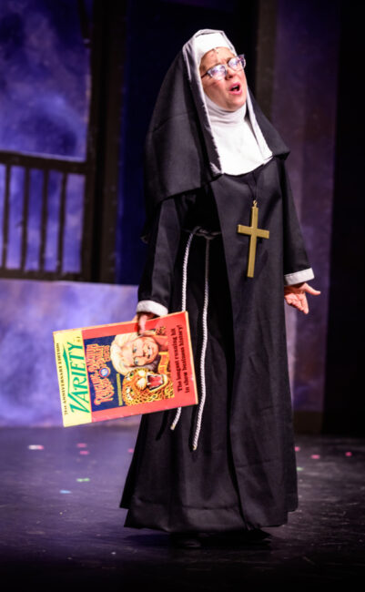 Maggie Contompasis as Mother Superior in Sister Act at 2nd Star Productions 📷  Nate Jackson Photography