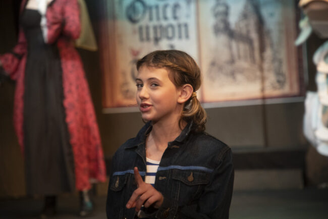 Lillian Jackson as The Narrator in Into The Woods at the Vagabond Players 📷 Shealyn Jae Photography