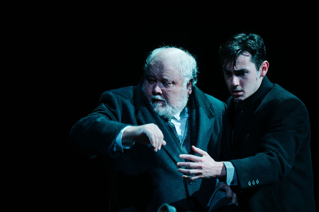 Robert Leembruggen (left) and Noah Mutterperl (right) in The Woman In Black at The Keegan Theatre 📷 Cameron Whitman