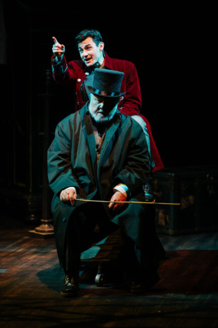 Robert Leembruggen (below) and Noah Mutterperl (above) in The Woman In Black at The Keegan Theatre 📷 Cameron Whitman