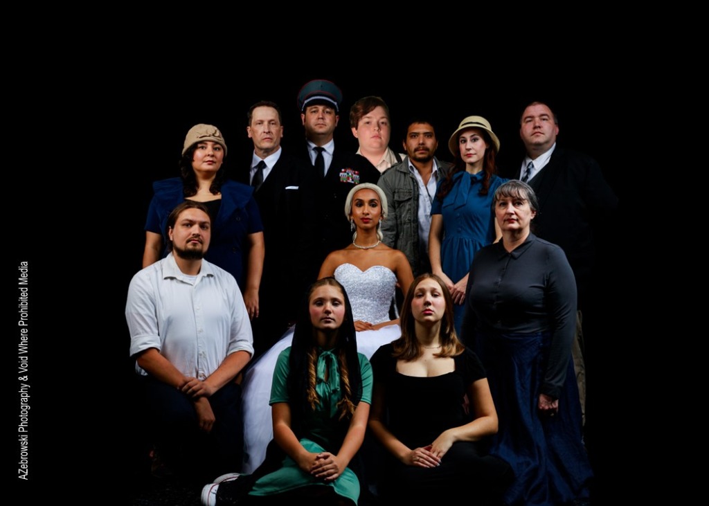 The cast of Evita at Just Off Broadway