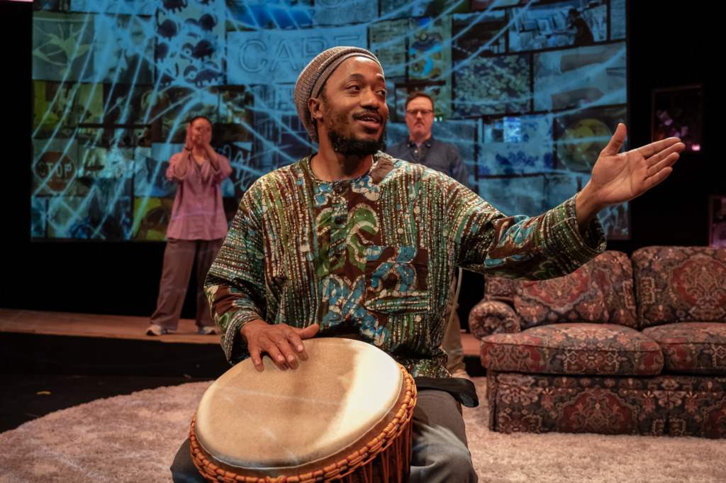 Jabari Exum in Mosaic Theater’s production of The Art of Care 📷 Chris Banks