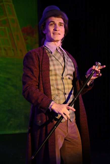 Ethan Howard as Willy Wonka in Charlie and The Chocolate Factory at Children's Playhouse of Maryland 📸 Imani McMillan