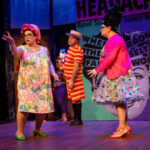 Holly Gibbs (left) as Luce with Brendan Murray (center) as Mayor William Donald Schaefer and Kathryne Daniels (right) as Adriana in CSC’s It’s The Comedy of Errors, Hon! 📷 Kiirstn Pagan Photography.