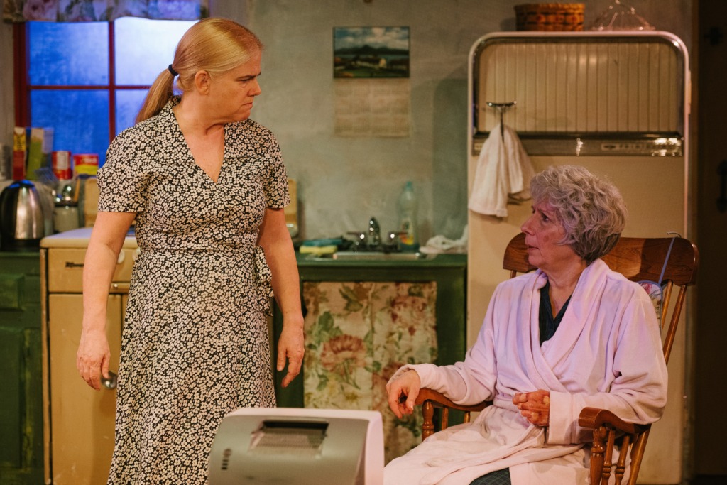 Gené Fouché (left) as Maureen and Julie Herber (right) as Mag in The Beauty Queen of Leenane at Maryland Ensemble Theatre 📷 Spence Photographics