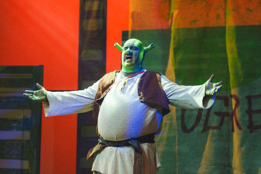 Ryan Geiger as Shrek in Shrek at Phoenix Festival Theatre 📷 Matthew Peterson Photography